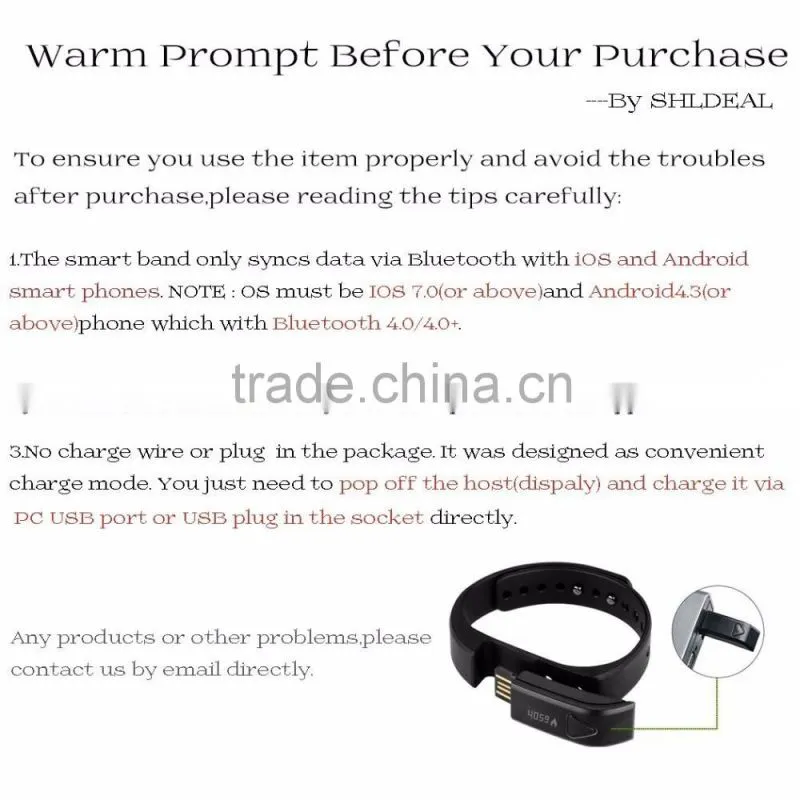 customized universal activity tracker bracelet