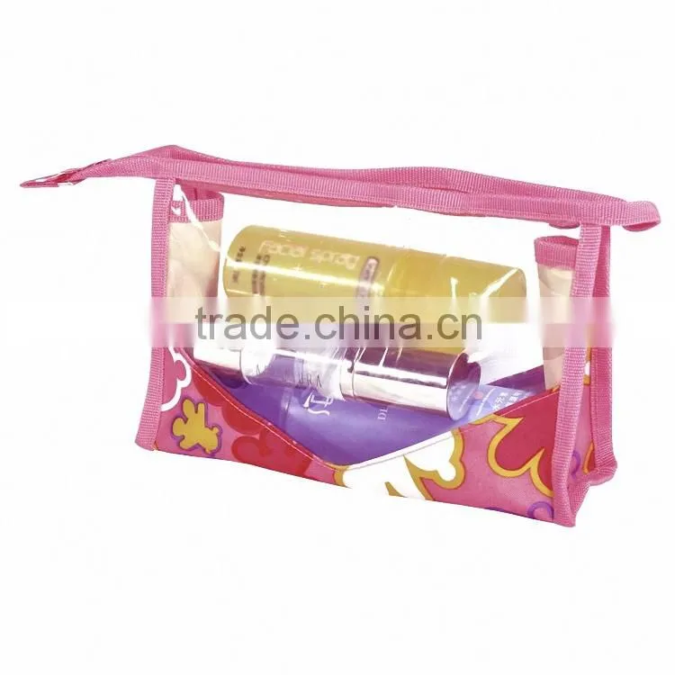 clear waterproof pvc cosmetic bag with low price