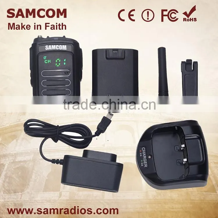 SAMCOM CP-120 Portable High Quality Shatterproof Hidden LED Lighting Vhf Walkie Talkie Digital Two Way Radio