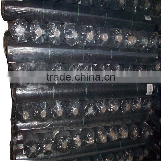 pp woven silt fence / weed control mat with selvedge