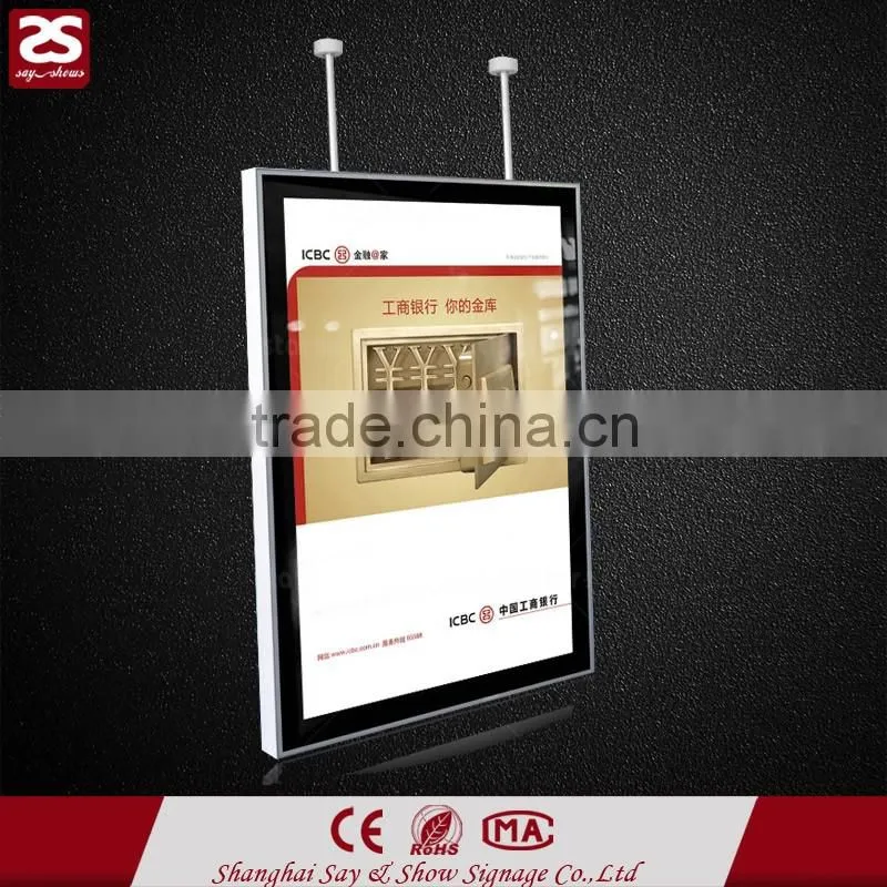 Wholesale advertisng snap open menu board LED magnetic light box