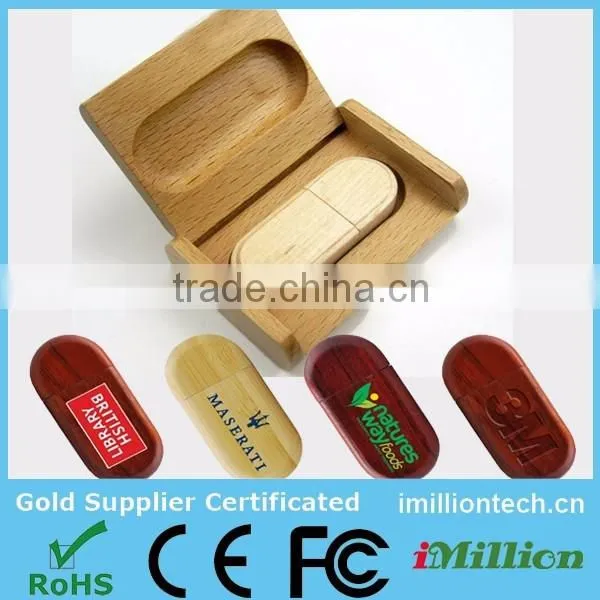Photography USB Wood, Wooden USB Photography with Logo Print Wooden USB Gift Box