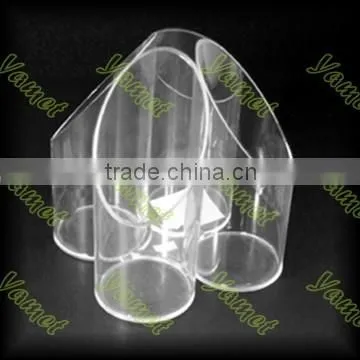 OEM/ODM Countertop Clear Round Acrylic Pen Holder Manufacturer