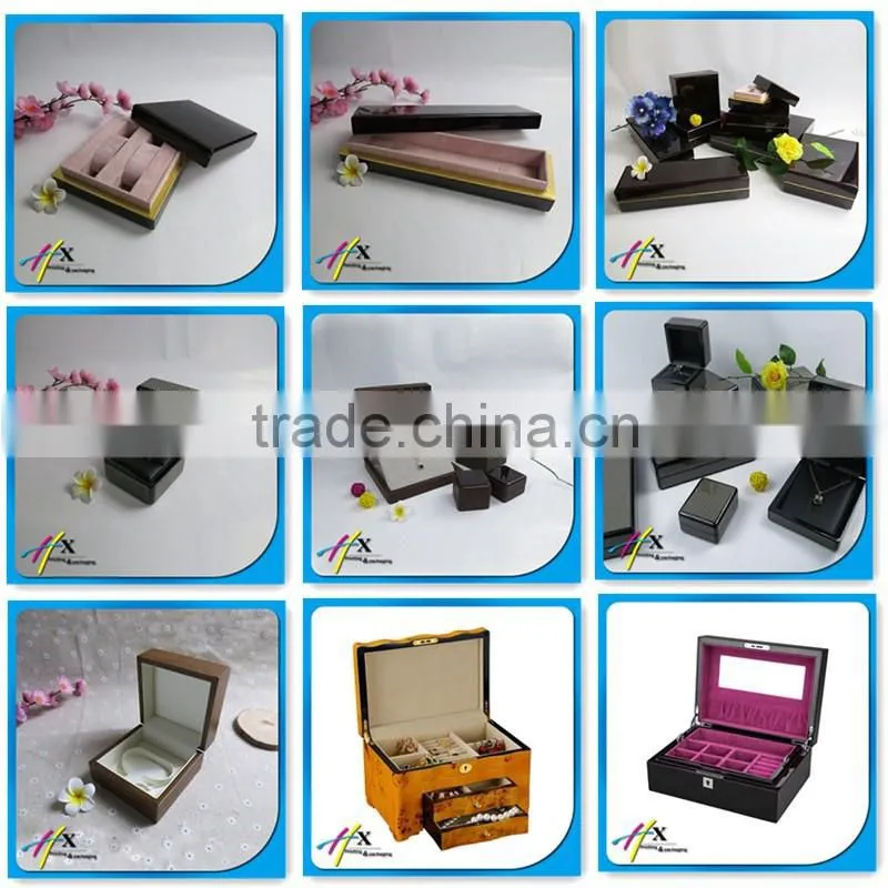 customized classic jewelry display package wooden box