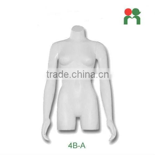 2014 Fashion fiberglass fashion head mannequin display 1half mannequin with head 211A