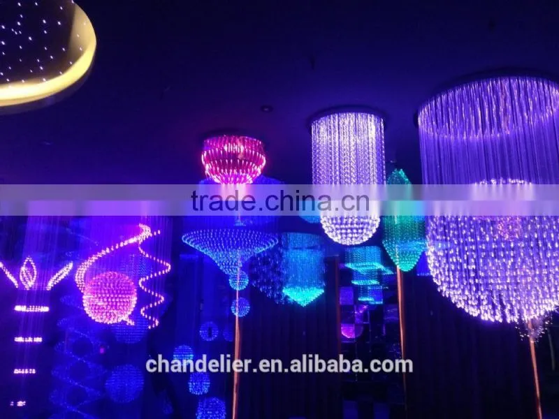Romantic Rose Sky Optic Fiber Lamp Ceiling/Wall Fixture Flower Night Light Pendant Lamp fiber optic decoration for kids - OM163