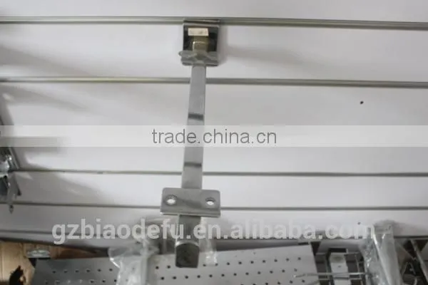 Supermarket slatwall bracket with suction cup,glass holding bracket