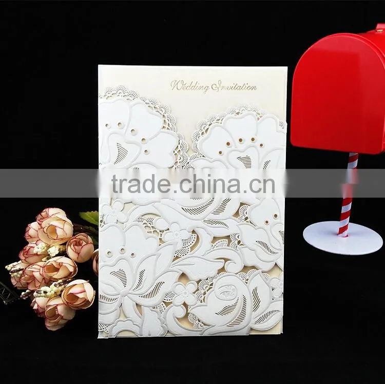 Delicate high quality wedding invitation card