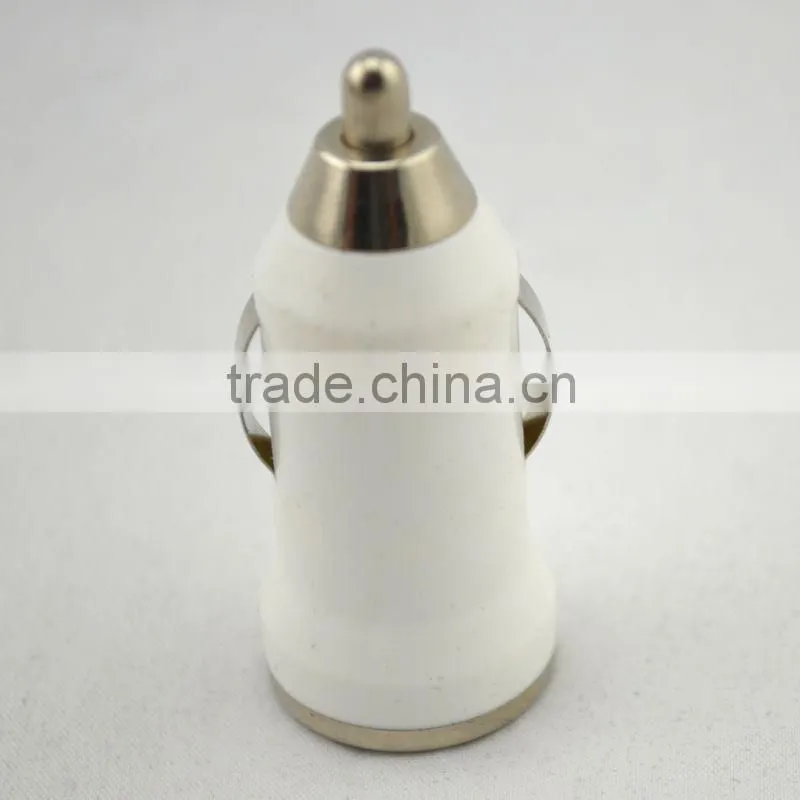 5V Auto Mini Bullet-shape Design Single USB Port Car Charger adapter