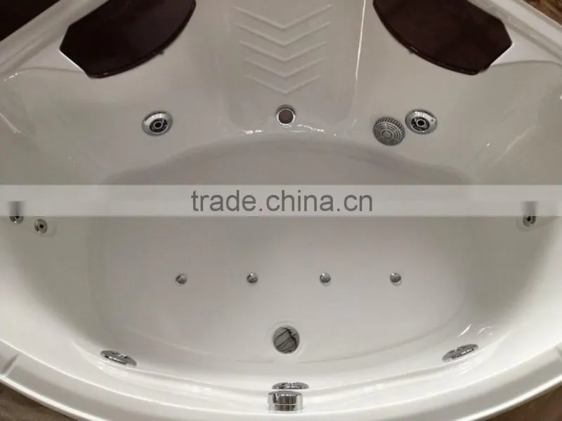 Double seats whirlpool massage bathtub