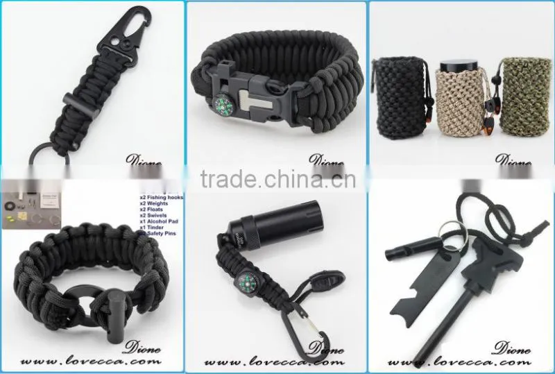 Adventure Paracord survival bracelet bottle opener bracelet outdoor