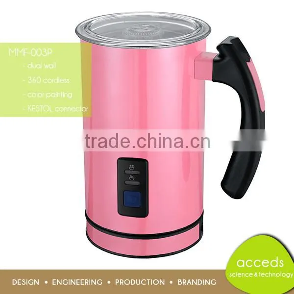 One Button Operation Automatic Cappuccino Quality Coffee Milk Frother