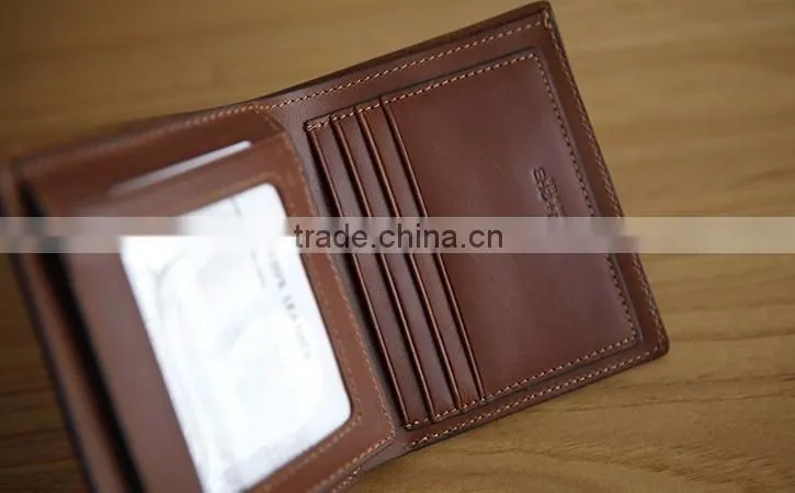 Boshiho Toy layer cowhide leather custom men's wallet