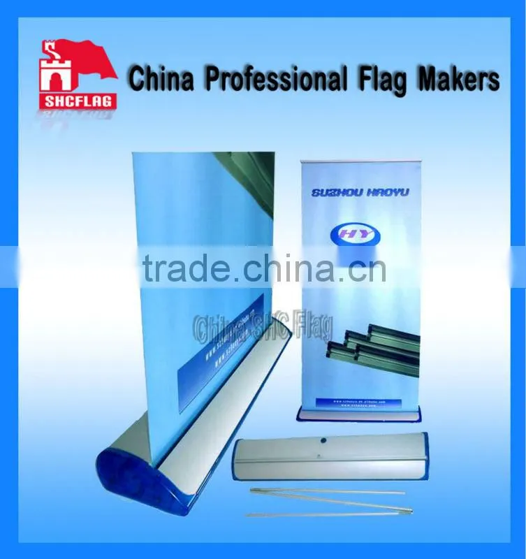 Advertising easy retractable roll up banner stand