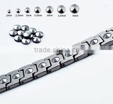 High quality silicone stainless steel energy bracelet