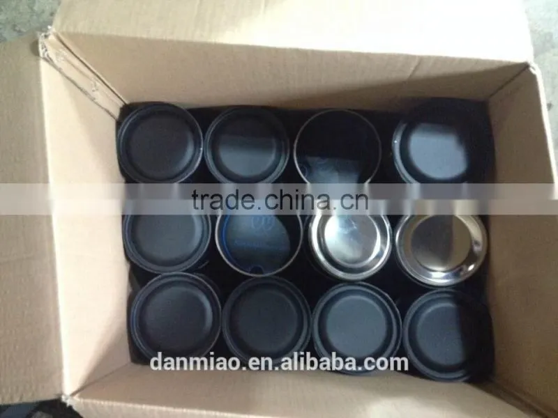 Black paper cans with customized printed
