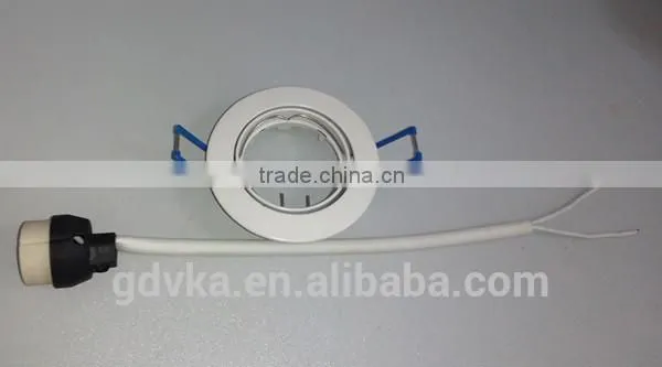 Spraying white finish 8w Gu10 ceiling spotlight fitting with gu10 lamp base