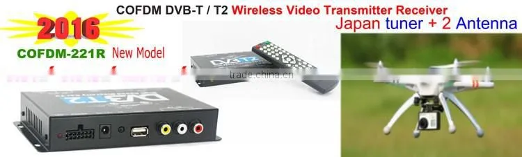 COFDM-221R cofdm nlos wireless video transmitter AV 1080P Transmission image Transceiver CVBS 170~900Mhz
