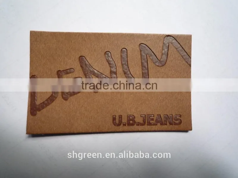 Silk screeen printing apparel leather patch