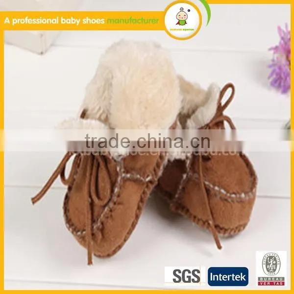 wholesale shoes soft Genuine Leather cotton yarn baby shoes for alibaba in spanish