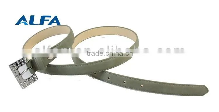 Fashion Sash Belt With Rhinestone Buckle
