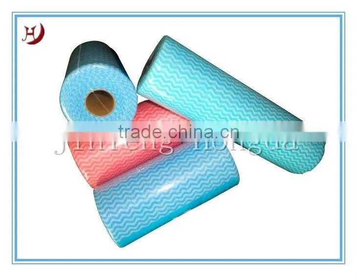 Disposable spunlace nonwoven cleaning cloth Roll