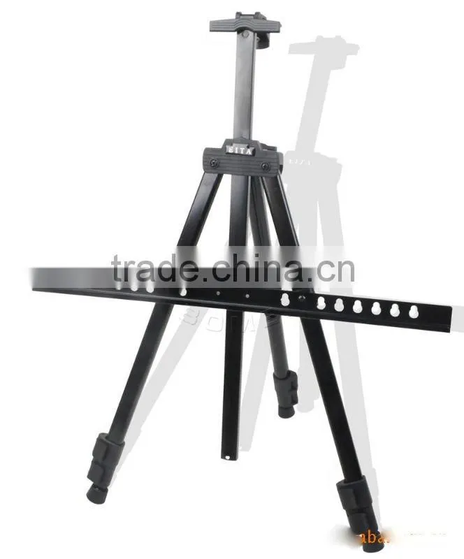 in stock 52-153cm folding metal black tripod easel Artist Painting and Sketch Easel Display Stand
