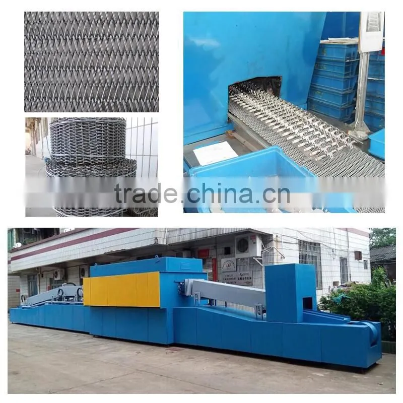 Wire mesh conveyor belt for machine