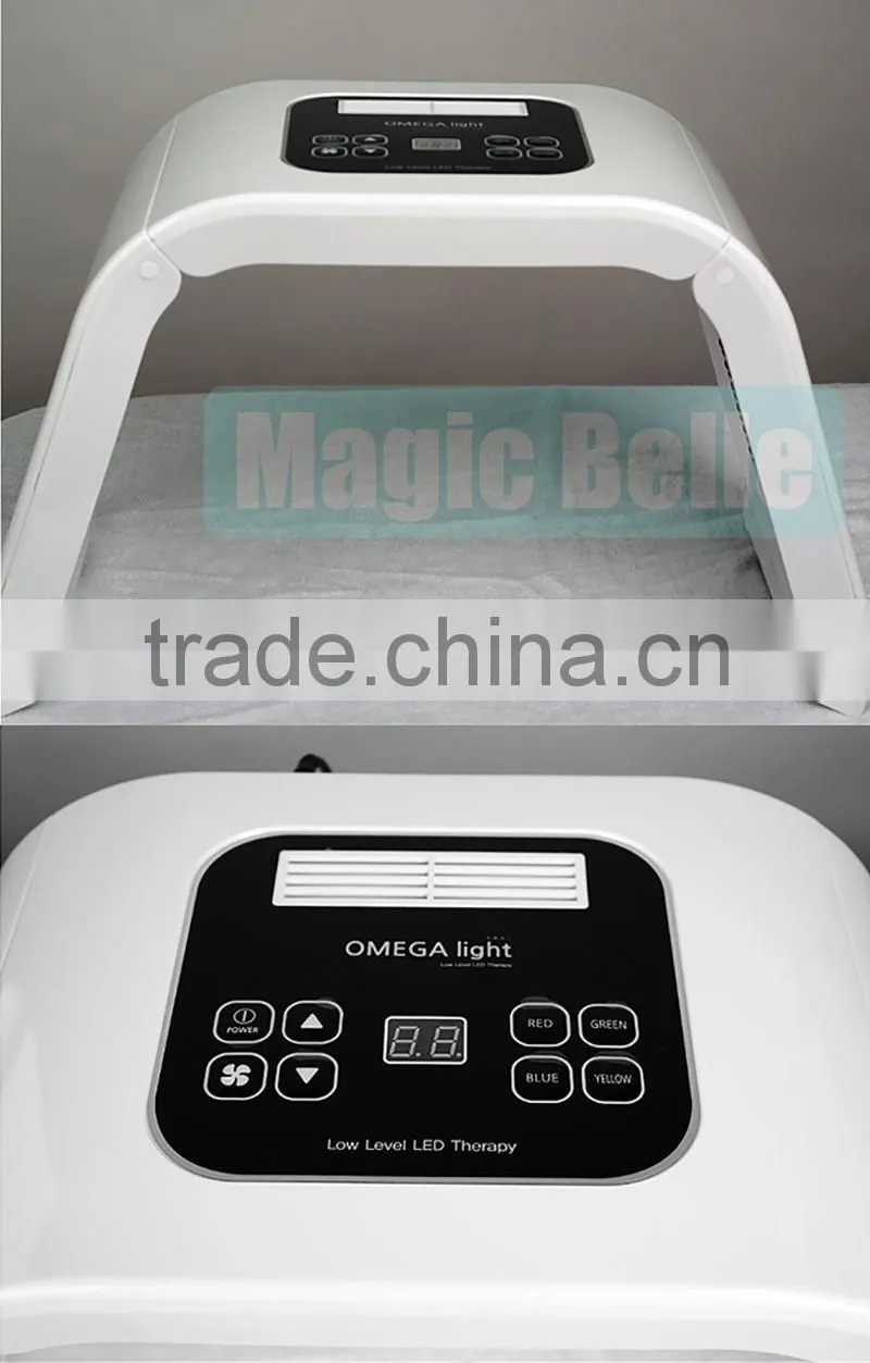Korea professional red /blue/yellow/green light facial skin therapy machine/Acne Removal Photo Light Therapy Machine with CE