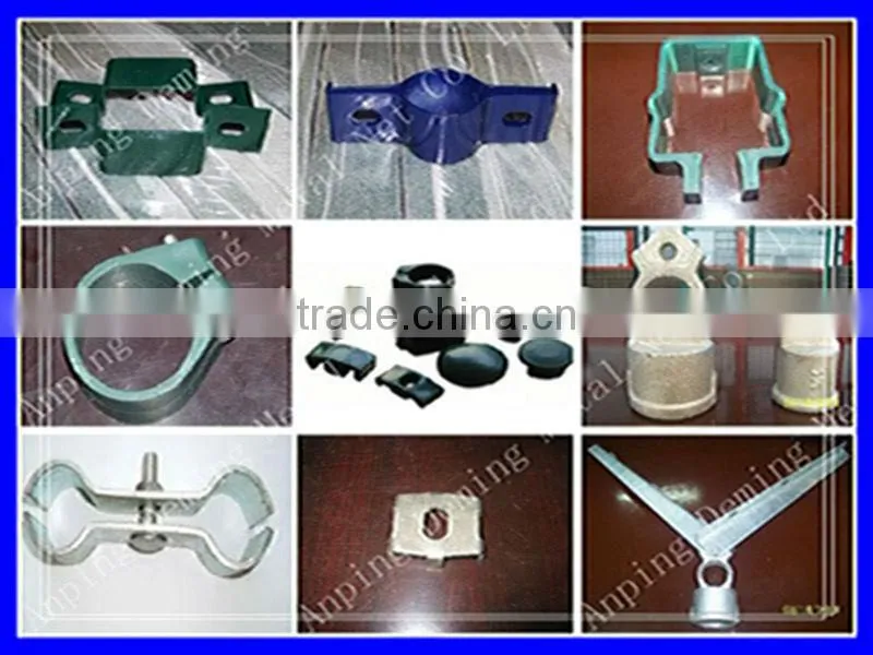 polyester coated/hot dip galvanized curvy welded fence for Public places and buildings for roads