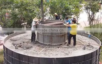 cow dung biogas power plant