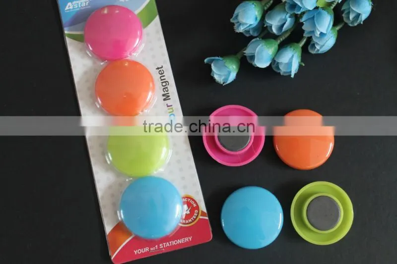 Round shape 30mm color magnet button for office, whiteboard, frige, freezer, school. Wholesale magnet button cheap sale!