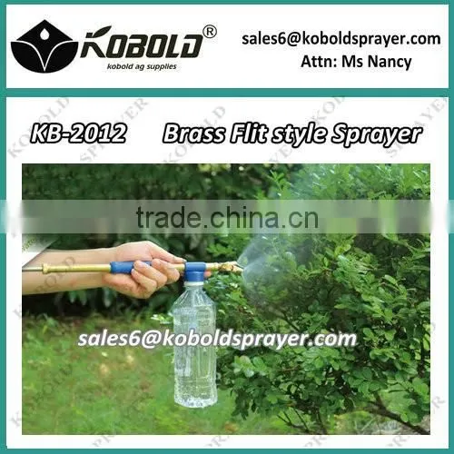 green yellow color small garden pressurized water sprayer with bottle