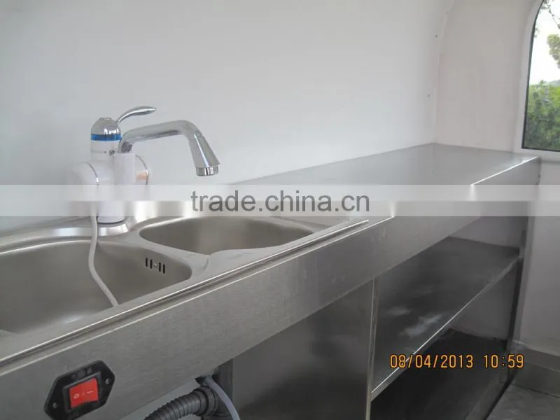 Hand push food cart for sale/food trailer/mobile food van