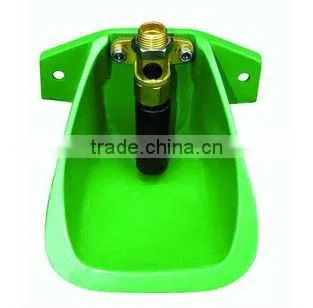 Green animal water bowl for cattle drinking