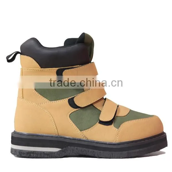 New Designed PU Wading Shoes With Felt Sole For Men