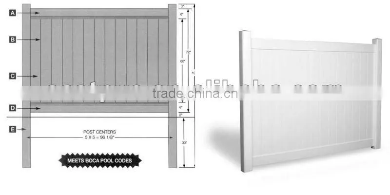 cheap pvc fence fence boards