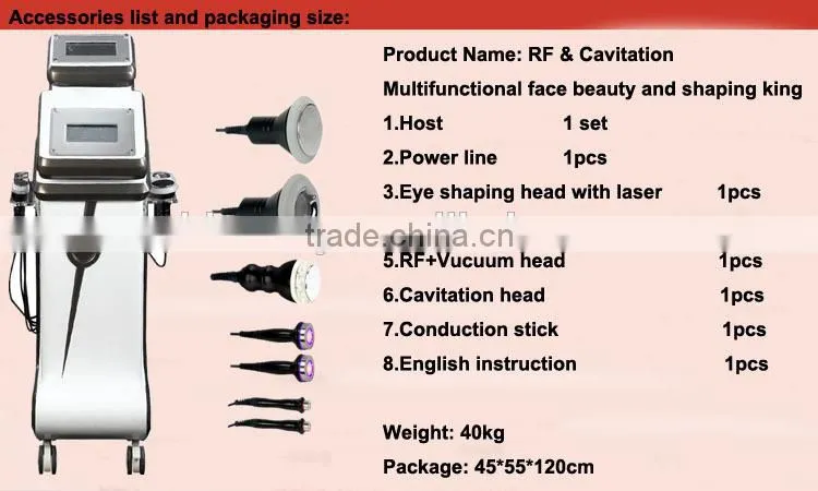 Home use vacuum and cavitation Ultrasonic liposuction weight loss machine factory price