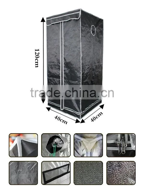 1.3'x1.3'x3.9' (40x40x120) Indoor Grow Tent Portable Dark Room
