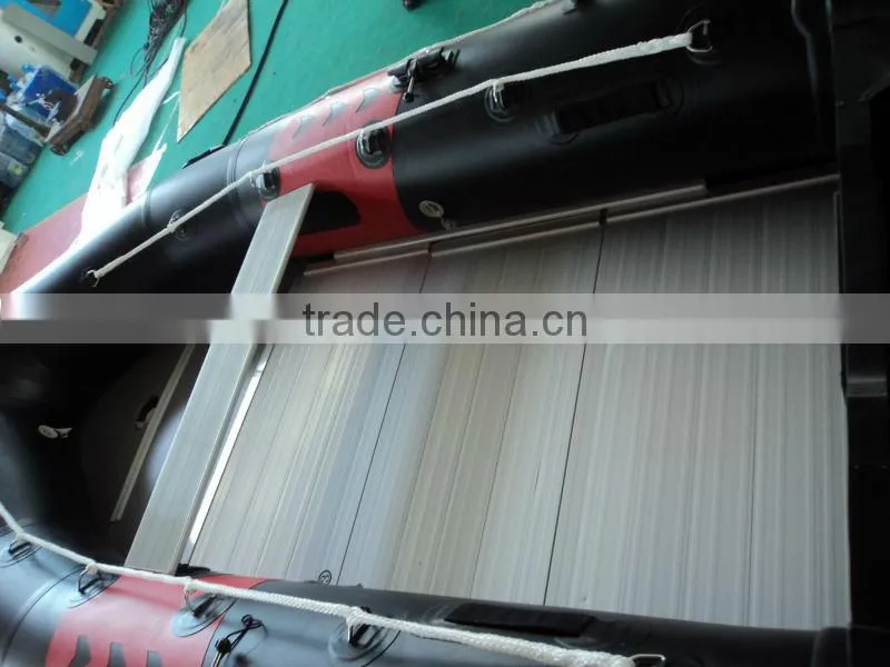 ce PVC material aluminium floor high-speed inflatable boat
