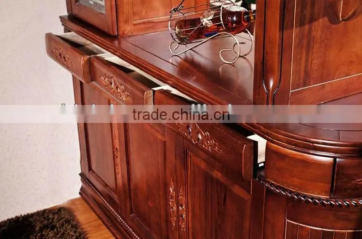 Antique Spanish style wooden living room cabinet