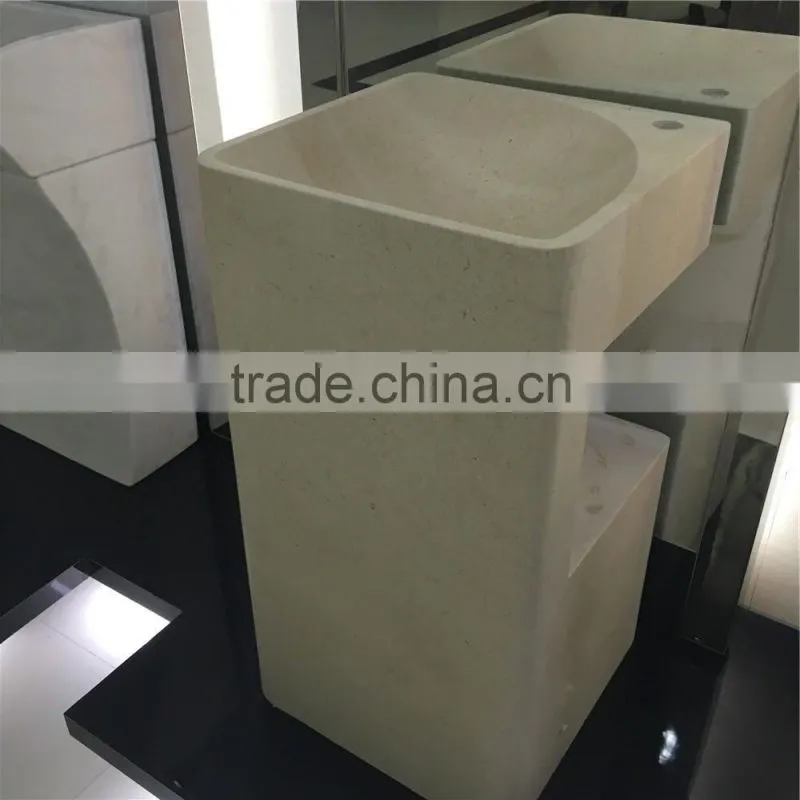 Green onyx round unique pedestal sink