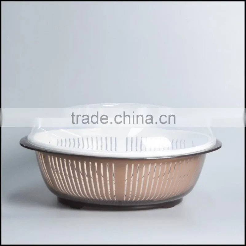 Competitive price plastic food storage basket with cap for sale