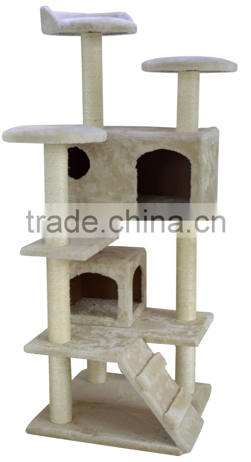 Cat Tree Scratching Kitten Climbing house