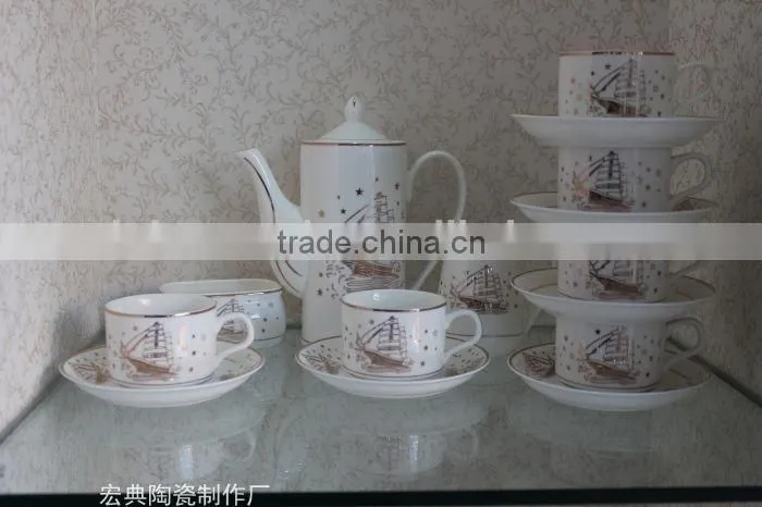 15pcs ceramic coffee cup set