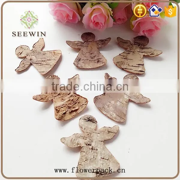 Angel series of natural flowered bark engraving