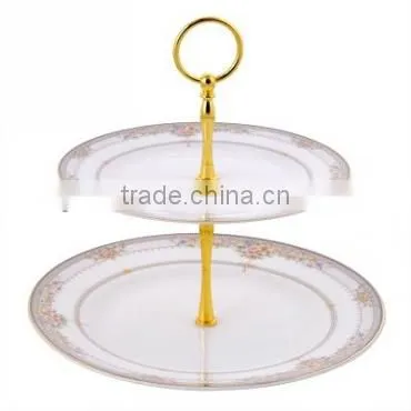 Porcelain Double Cake Dinner Plate