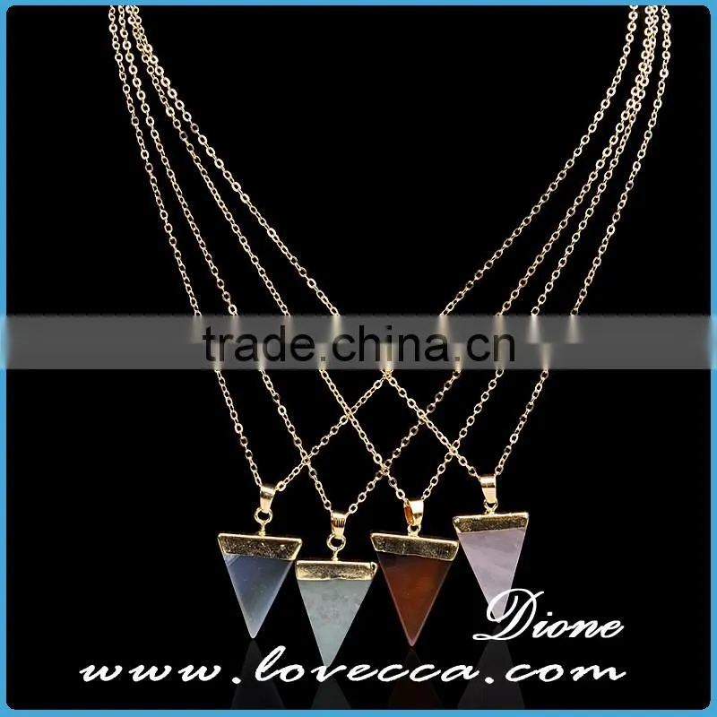 Natural Quartz Crystal Pendant, Druzy Gem Stone Pendant Charms