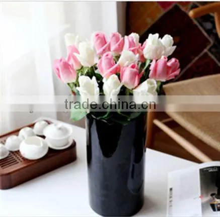 black vases