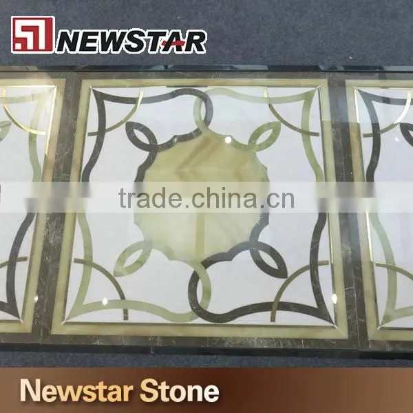 Nerwstar natural marble waterjet mosaic pattern